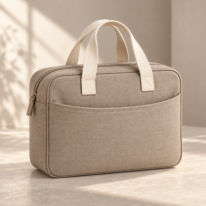 Livesoare Portable Travel Organizer Bag with Carry Handles & Front Pocket