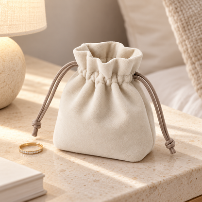 Livesoare Soft Drawstring Small Accessories Organizer Pouch