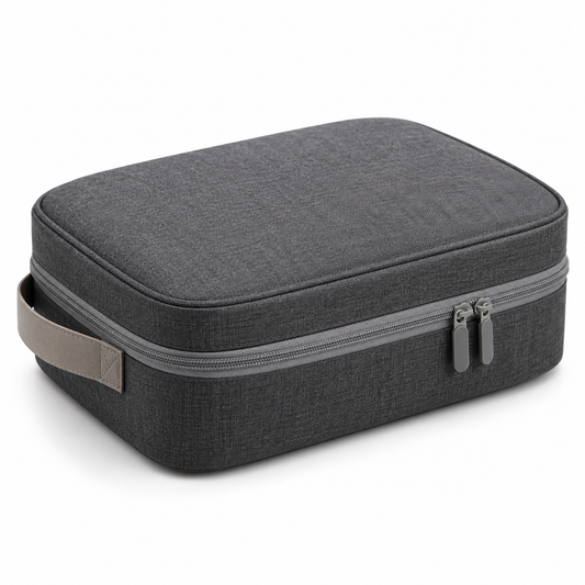 Livesoare Structured Travel Organizer Case with Double Zipper & Side Handle