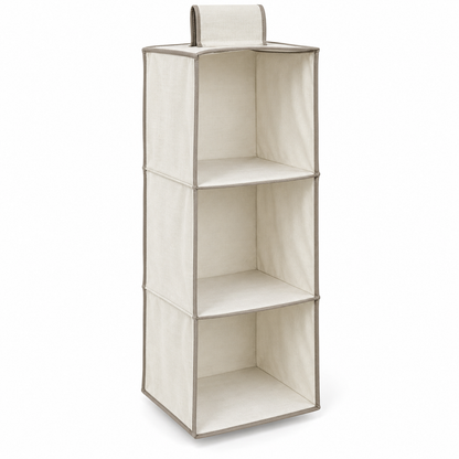 Livesoare 3-Tier Hanging Closet Organizer with Open Compartments