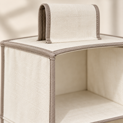 Livesoare 3-Tier Hanging Closet Organizer with Open Compartments
