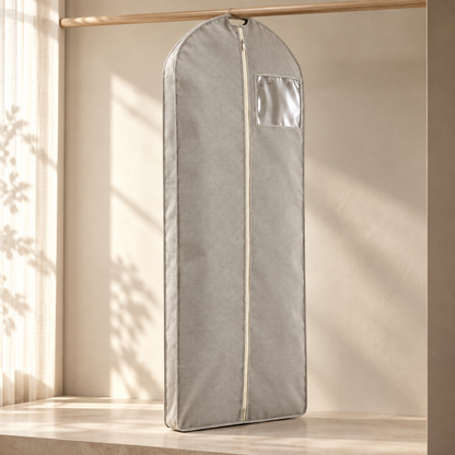 Livesoare Hanging Garment Storage Bag with Front Zipper & Clear Window