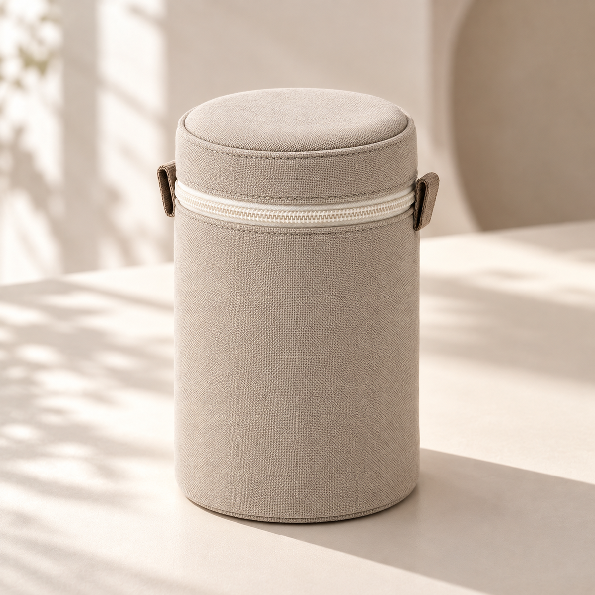 Livesoare Cylindrical Zip Organizer Case for Everyday Storage