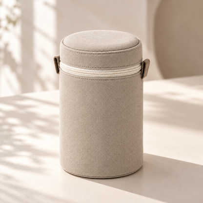 Livesoare Cylindrical Zip Organizer Case for Everyday Storage