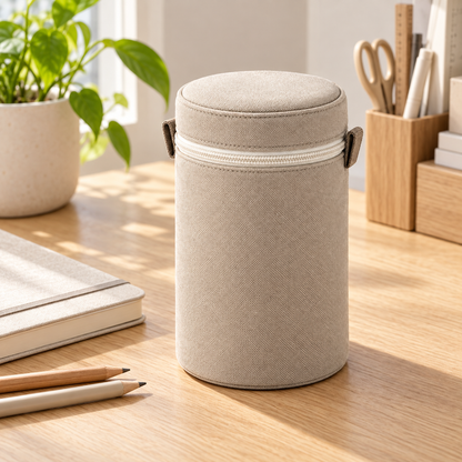 Livesoare Cylindrical Zip Organizer Case for Everyday Storage