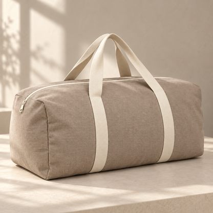 Livesoare Carry-Handle Fabric Storage Bag with Zipper Closure