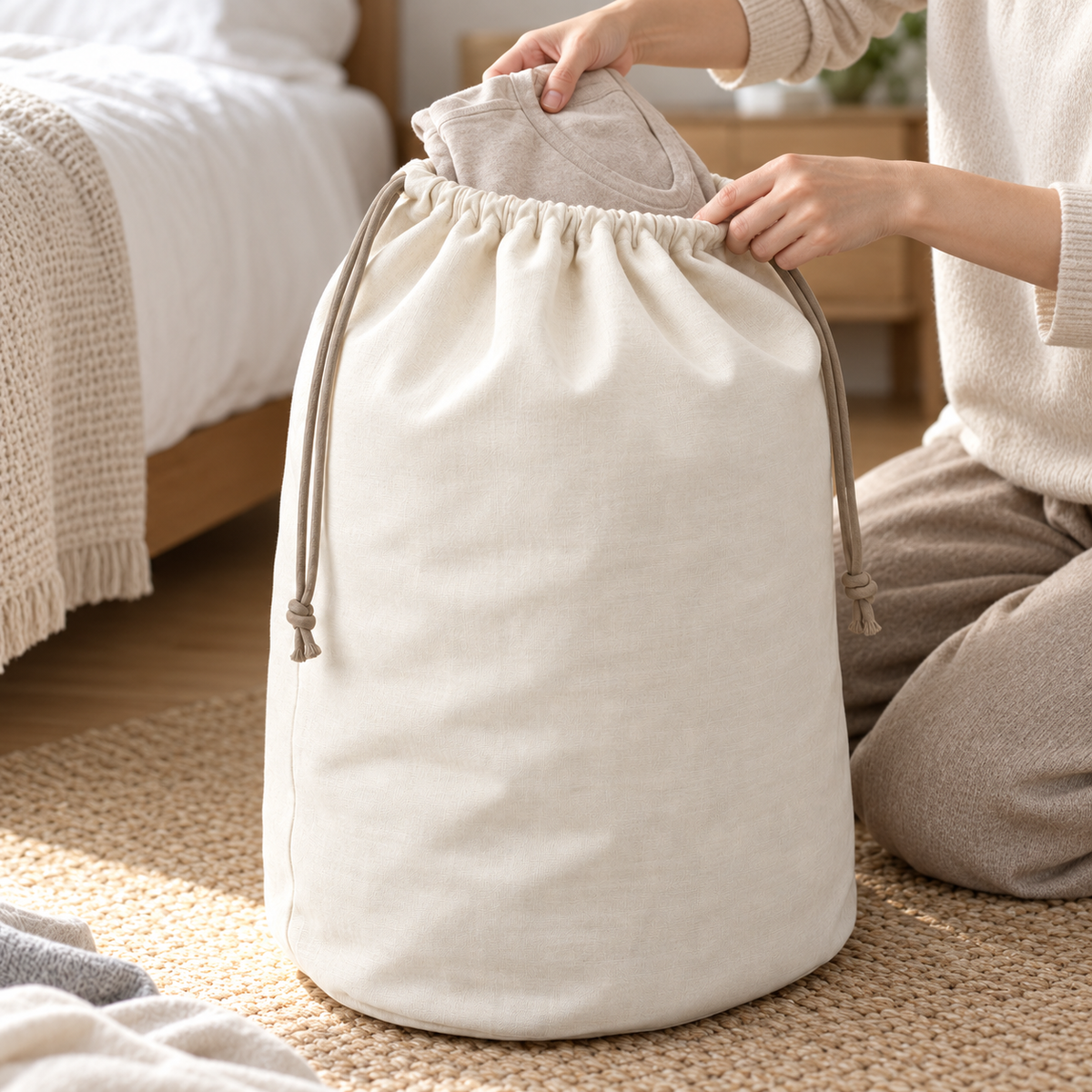 Livesoare Drawstring Travel Clothing & Laundry Organizer Bag